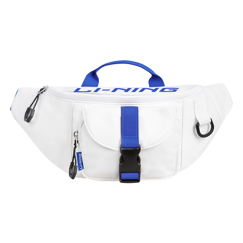 

LINING Спортивная поясная сумка из полиэстера унисекс белая, White
