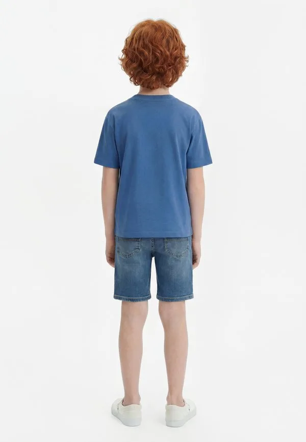 Выцветшая базовая футболка Abercrombie & Fitch, Moonlight Blue — фото 2