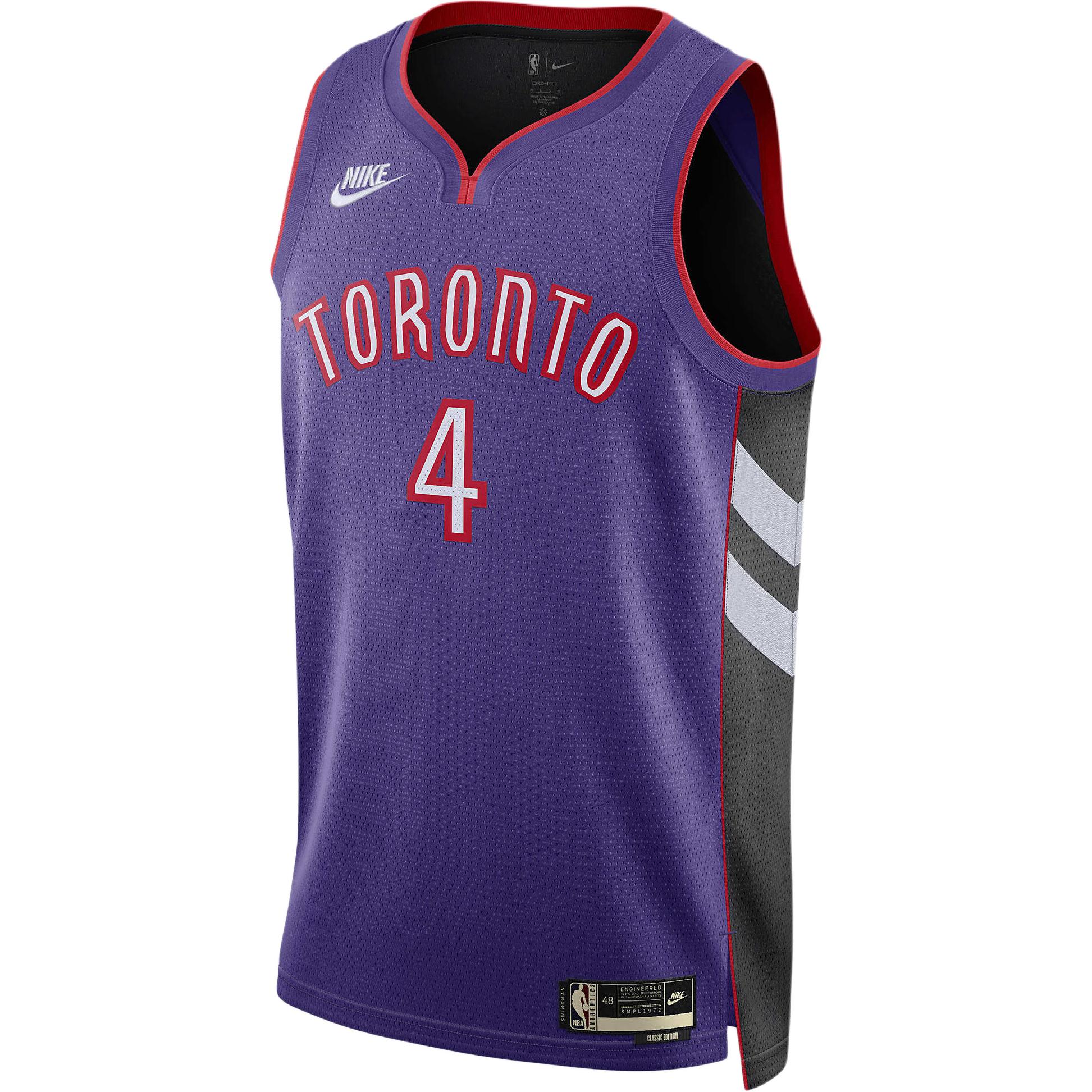 

Свитшот Scottie Barnes Toronto Raptors 2024/25 Hardwood Classics мужской Dri FIT NBA Swingman Nike, фиолетовый