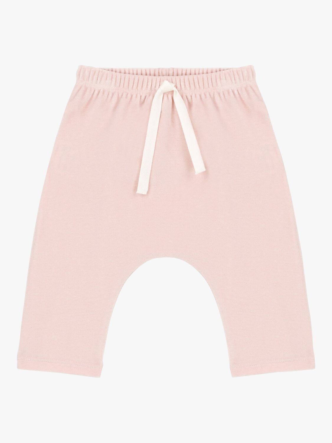 

Детские хлопковые велюровые брюки Petit Bateau, солевой цвет