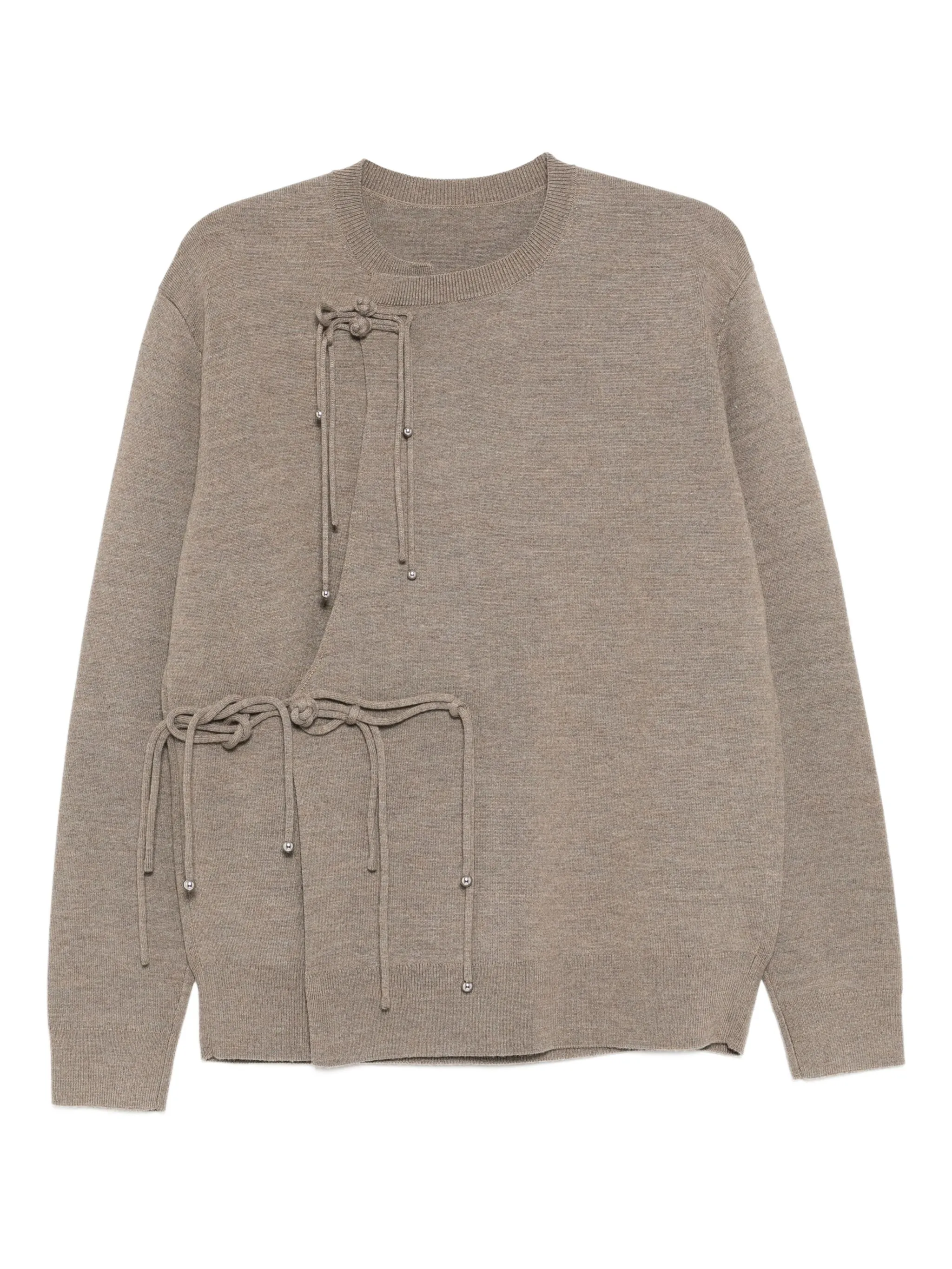 

Свитер с узлом Jnby, коричневый