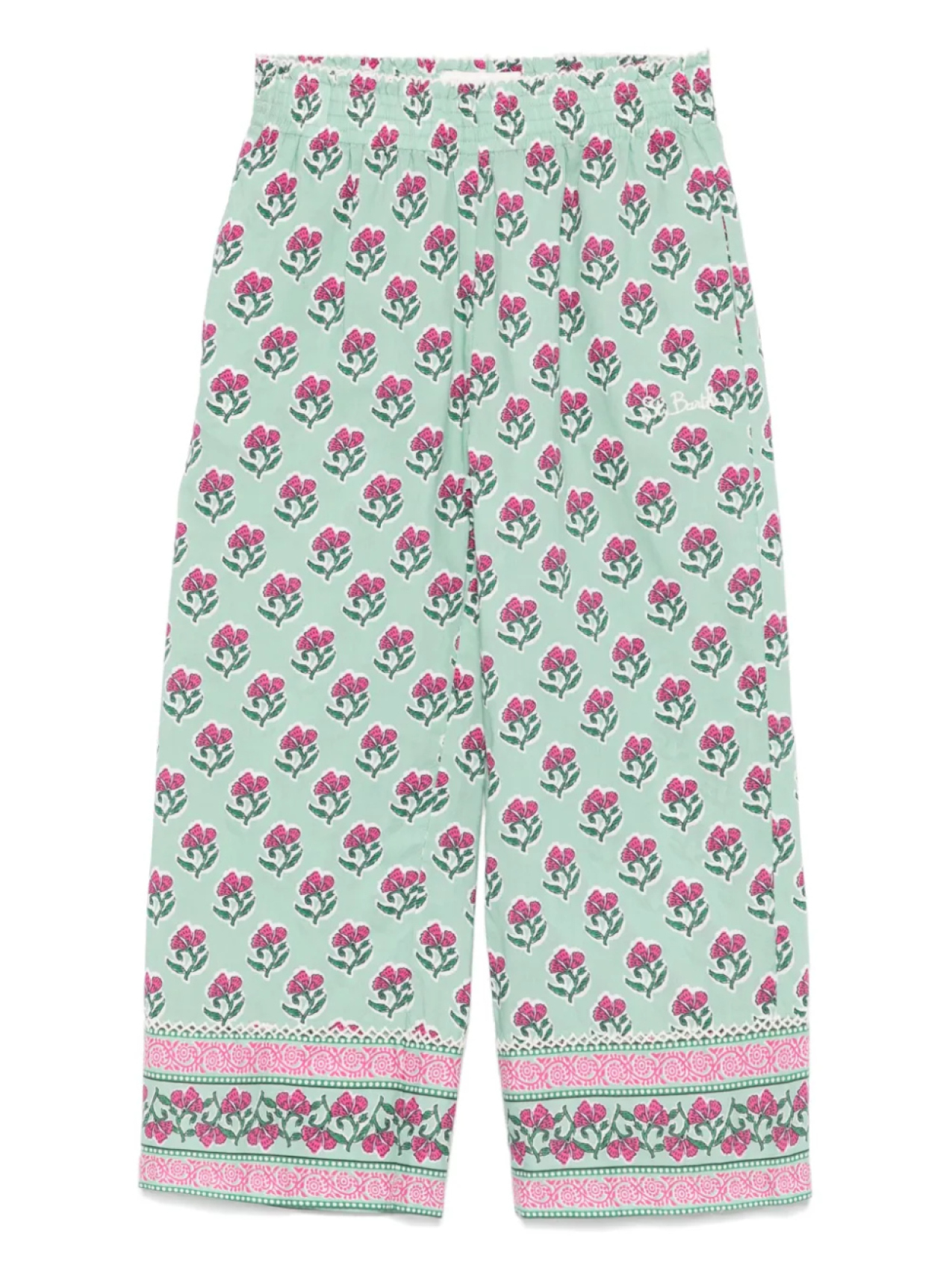 

Узорчатые брюки MC2 Saint Barth Kids, зеленый