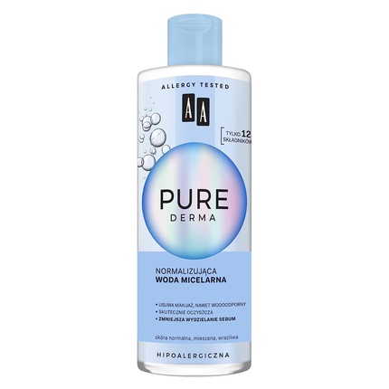 

Мицеллярная вода Pure Derma, нормализующая 400 мл, Aa