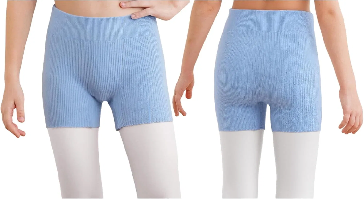 Детские шорты для танцев и спорта Ribbed Knitted, JEYPINMI, синий