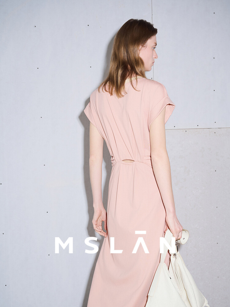

Платье MSlan с завязкой, розовый