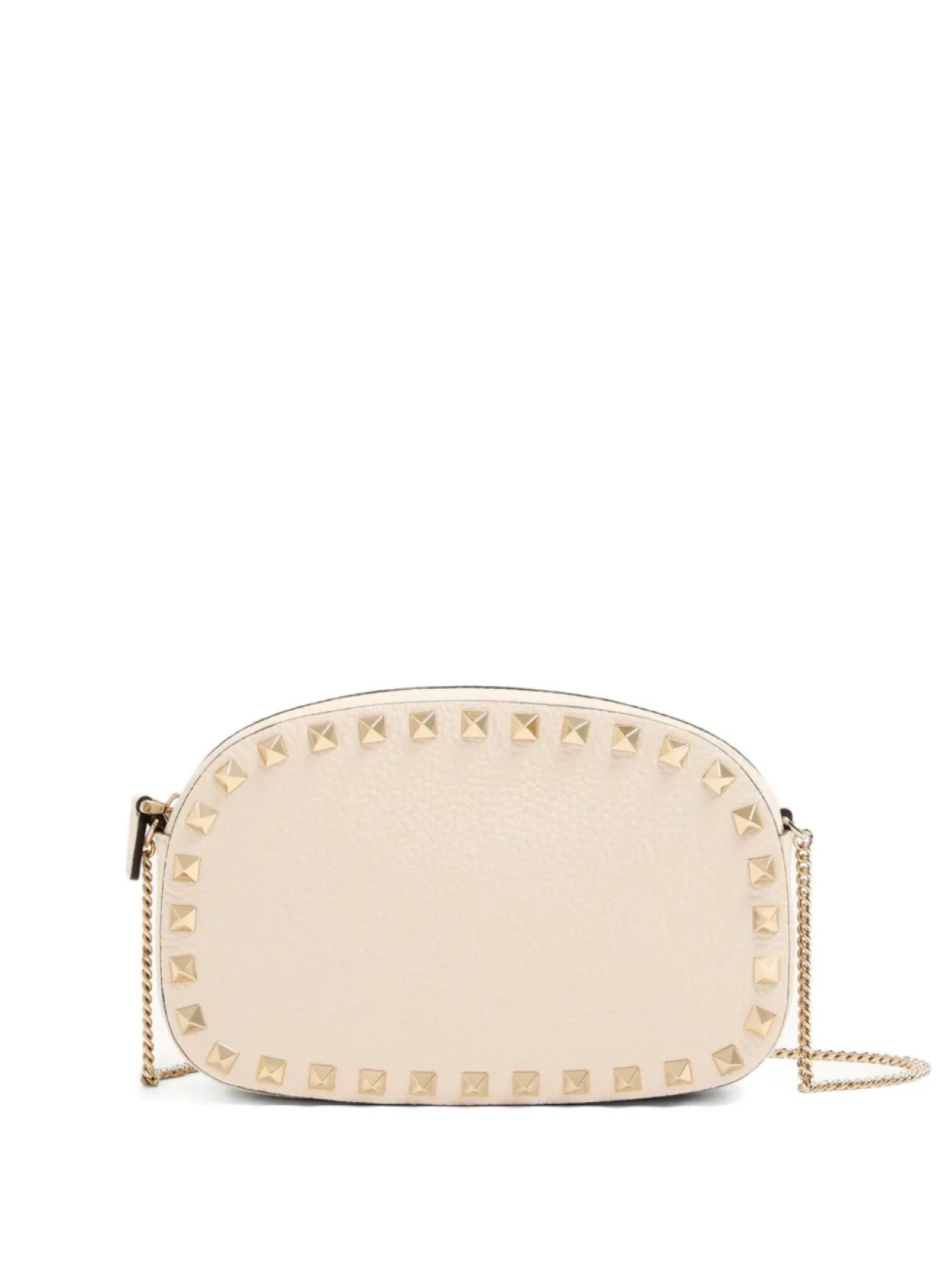 

МИНИ-СУМКА ROCKSTUD ИЗ ЗЕРНИСТОЙ ТЕЛЯЧЬЕЙ КОЖИ Valentino Garavani, нейтральный
