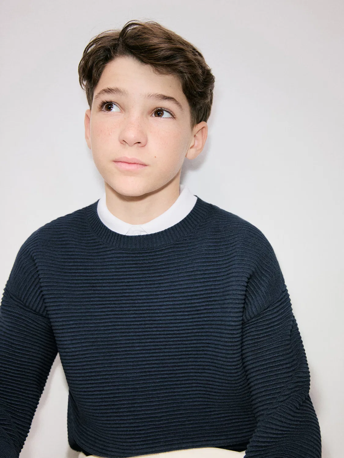 Свитер 'EZZY' Mango Kids, Navy — фото 3