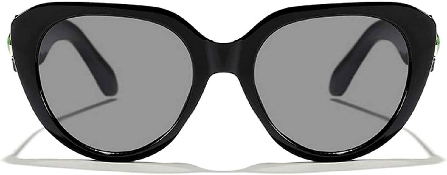 

Модные солнцезащитные очки «кошачий глаз» большого размера для женщин, черные и коричневые оттенки, защита от УФ-излучения UV400, ретро-градиентные солнцезащитные очки для мужчин, оправа в виде бриллиантов mincl, C1