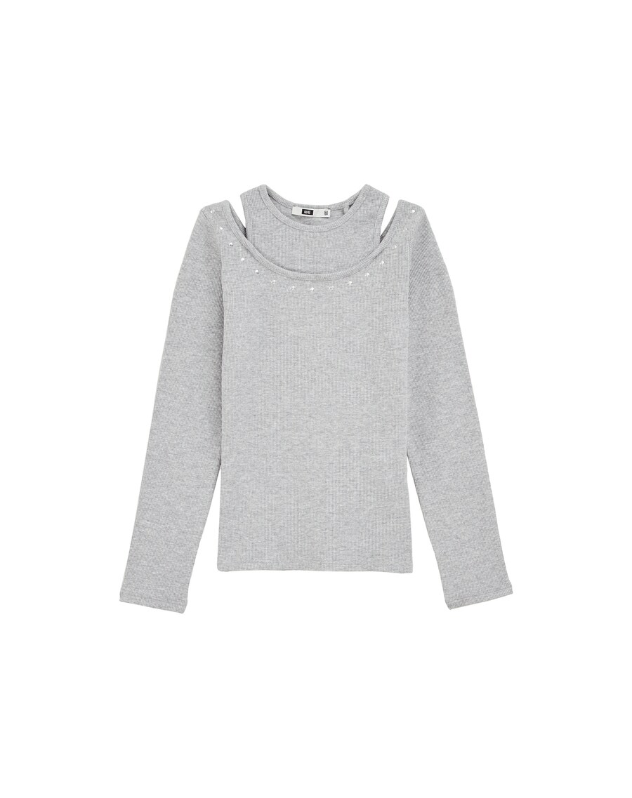 

Лонгслив WE Fashion, Light grey