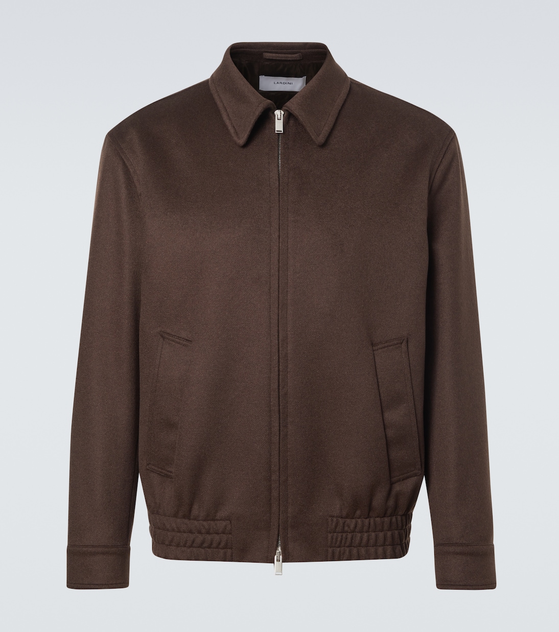 

Кашемировый и шерстяной блузон Lardini, коричневый