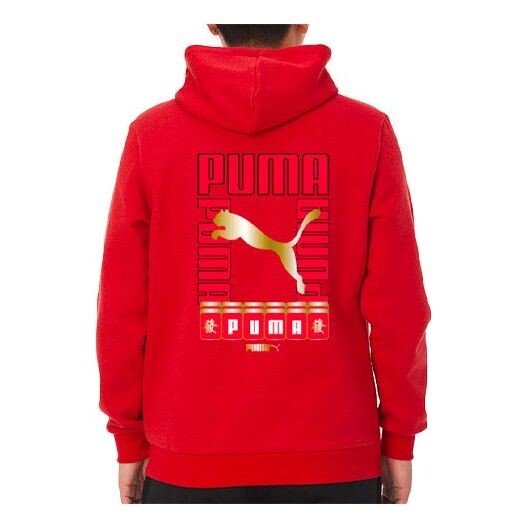 

Толстовка series back printing sports pullover red Puma, красный
