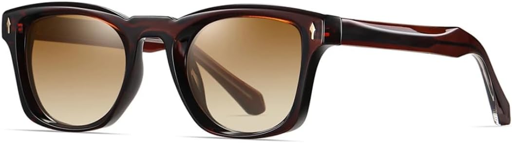 

Ретро-модные поляризованные солнцезащитные очки для женщин и мужчин, классический винтажный стиль, защита от УФ-излучения UV400, для активного отдыха VFDHN, Brown Brown