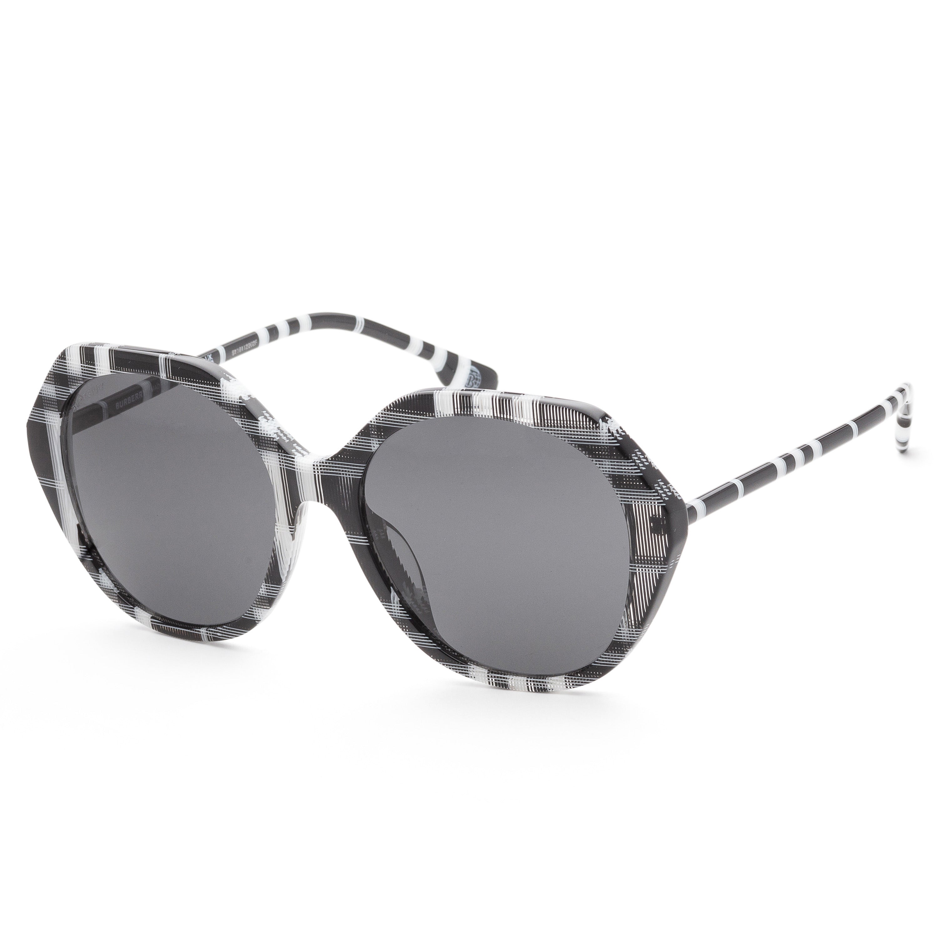 

Женские солнцезащитные очки Burberry 57 мм, цвет check white/black