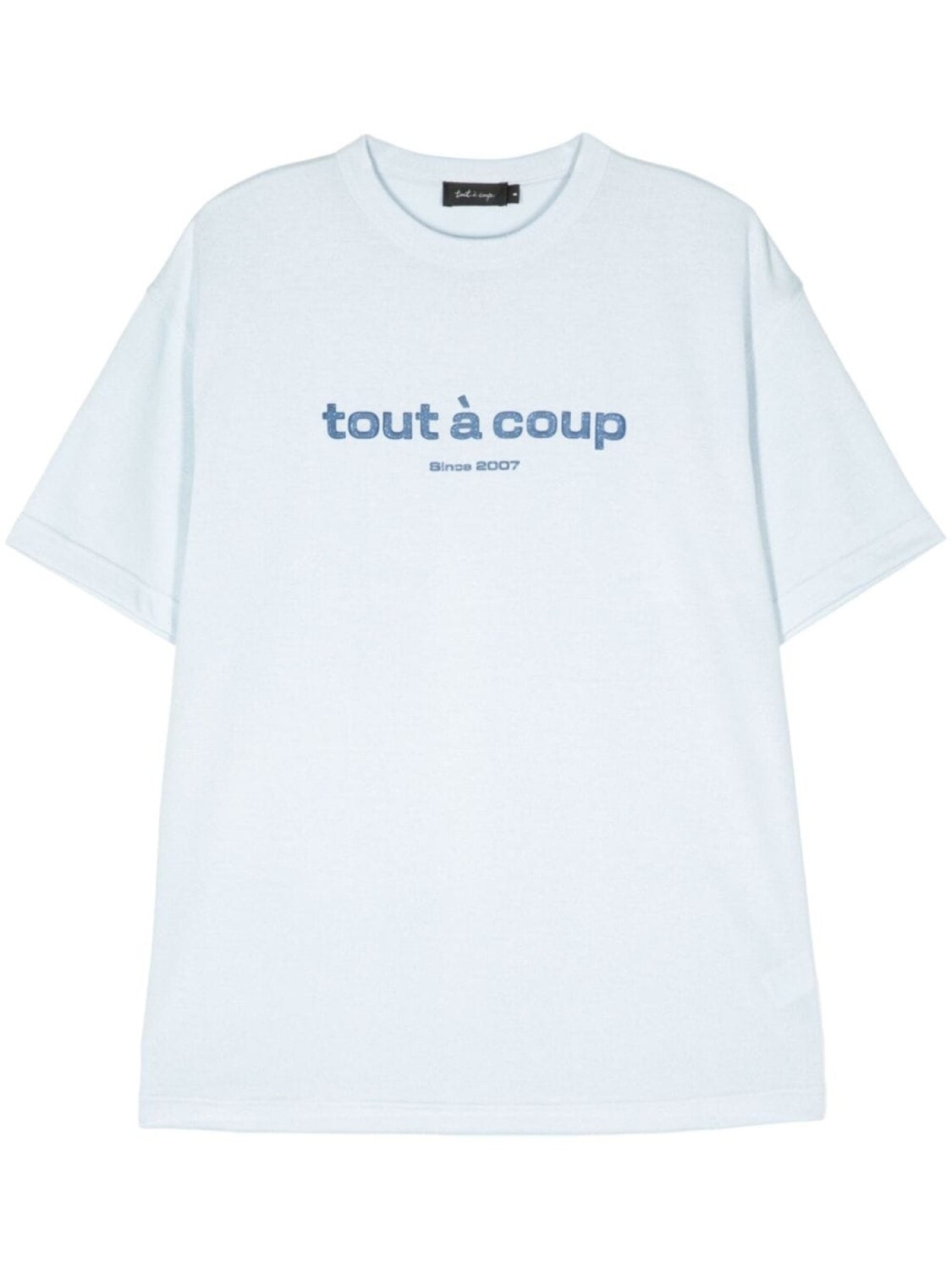 

Tout a coup футболка с круглым вырезом и логотипом, синий