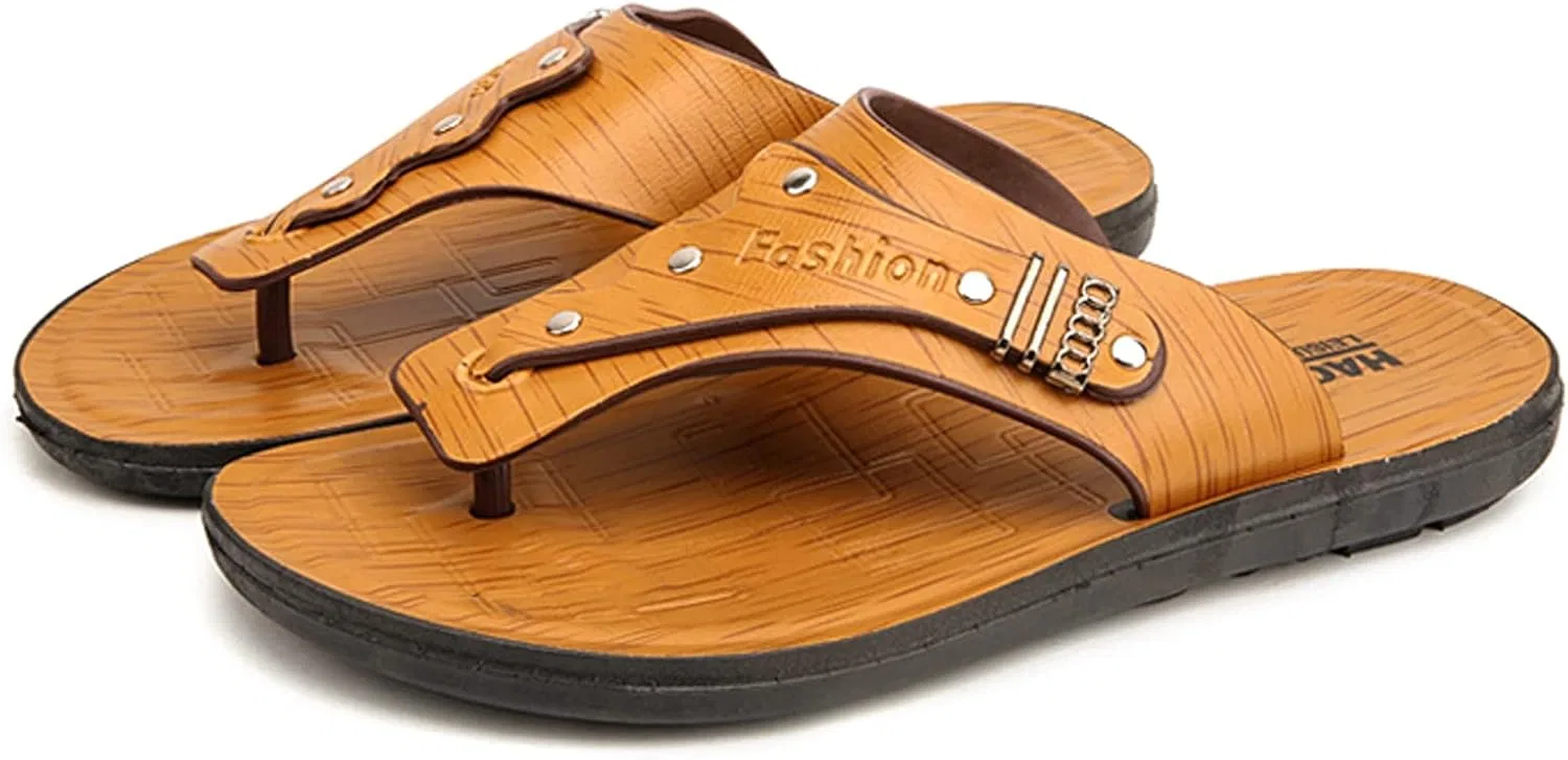 Herren Шлепанцы Strand Pool Tangas Sandalen Hausschuhe Outdoor Urlaub Sommer Generic, Yellow