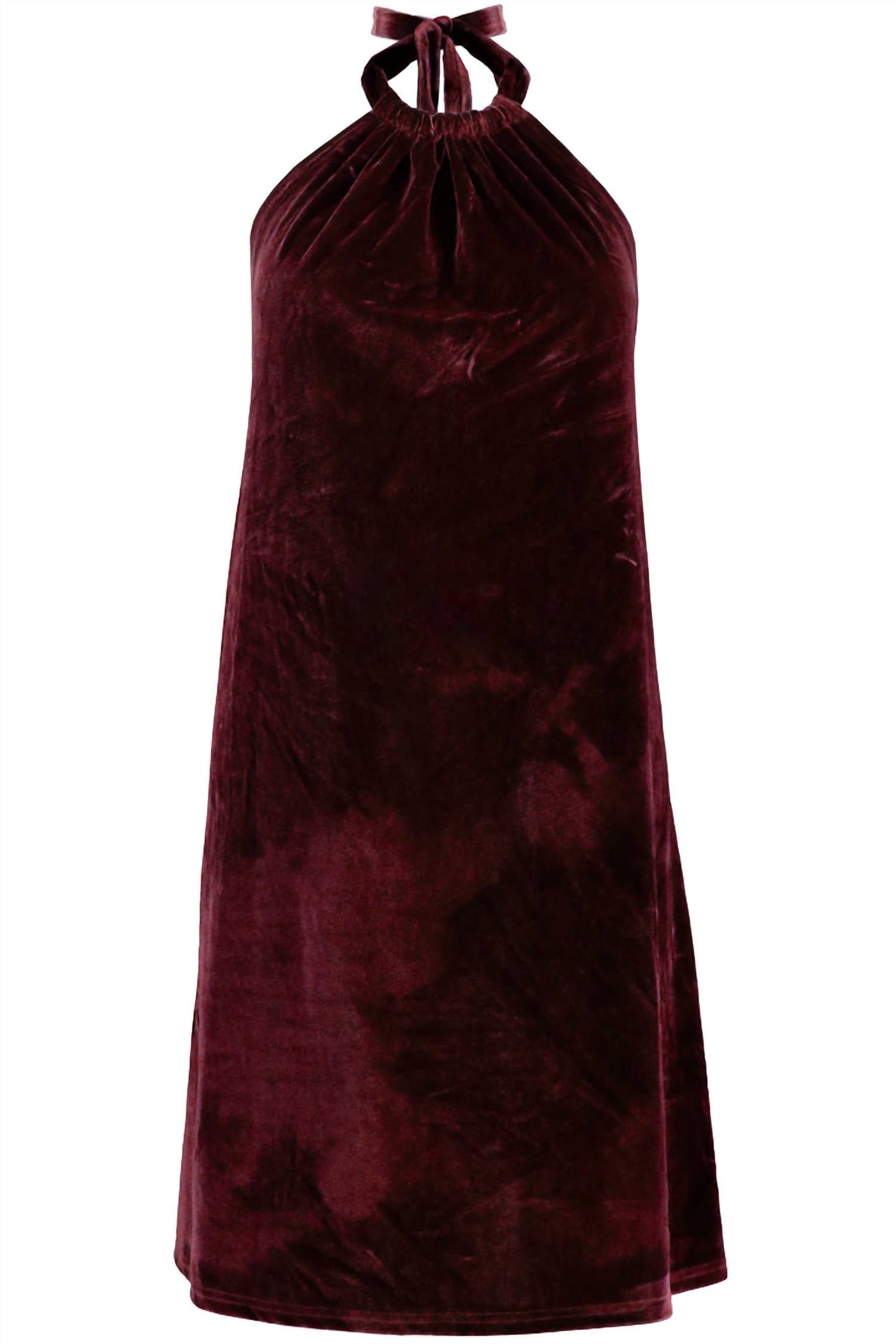

Платье Naomi Velvet Halter в рубиновом цвете bishop + young, цвет ruby