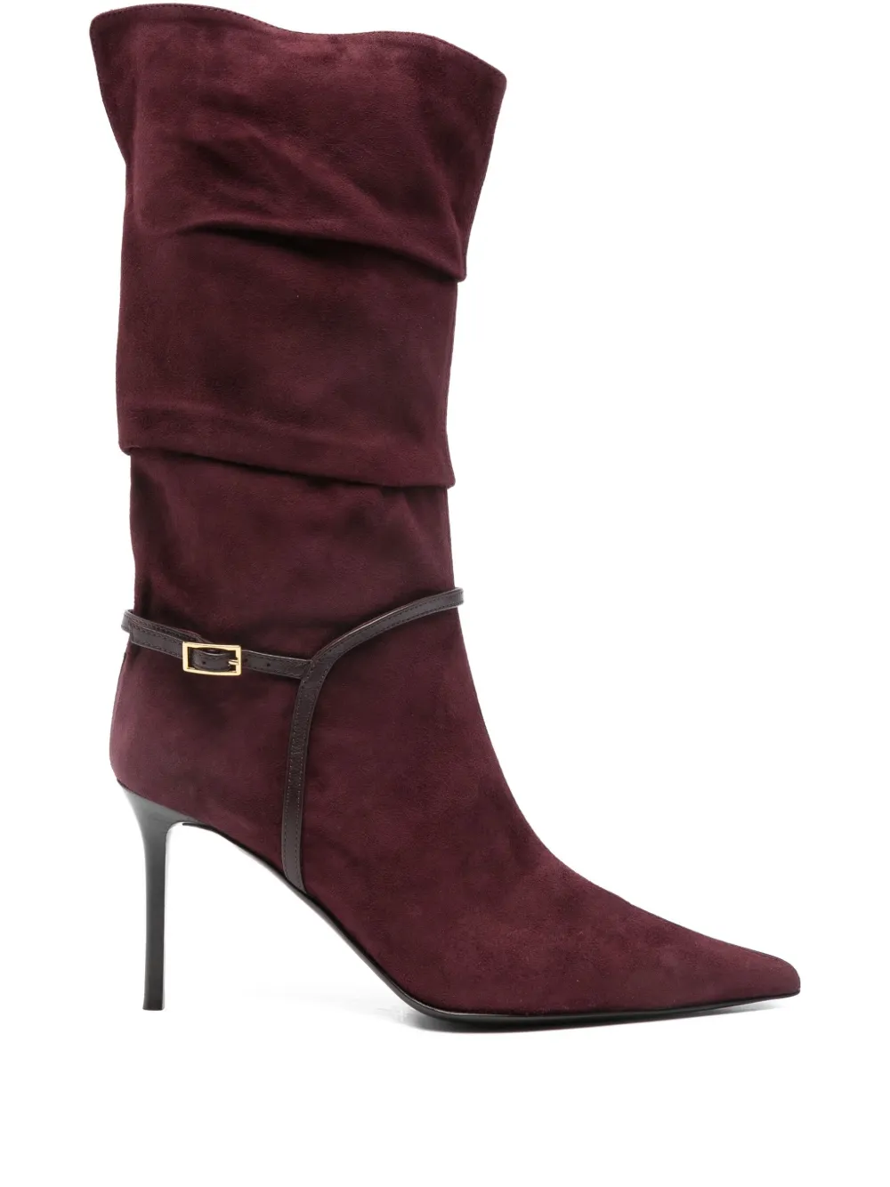Замшевые ботильоны на каблуке 85 мм Giuseppe Zanotti, красный