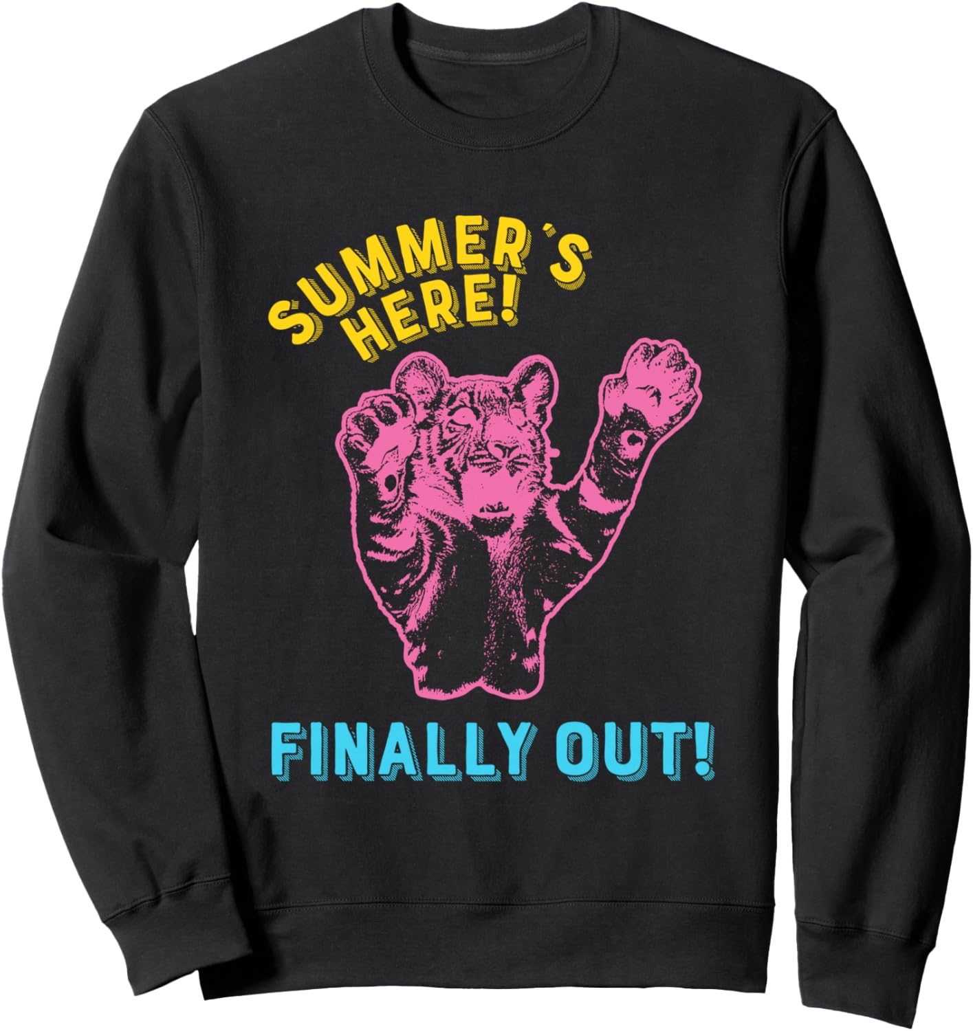 

Лето наступило! Наконец-то закончилось! Толстовка Summer´S Here! Finally Out!, черный