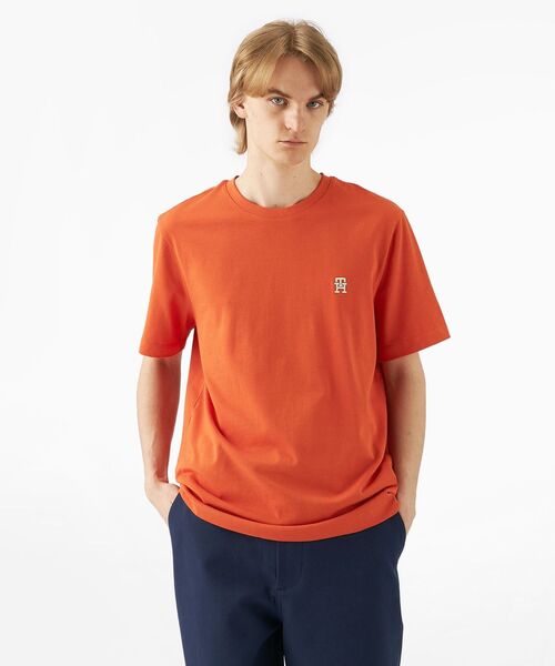 

Футболка с монограммой TOMMY HILFIGER, оранжевый