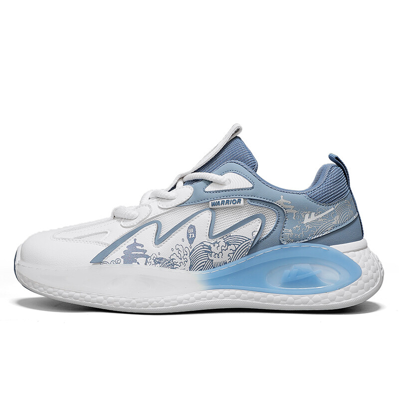 

Кроссовки мужские Lifestyle Shoes Men Low-Top Warrior, бежевый/темно-синий