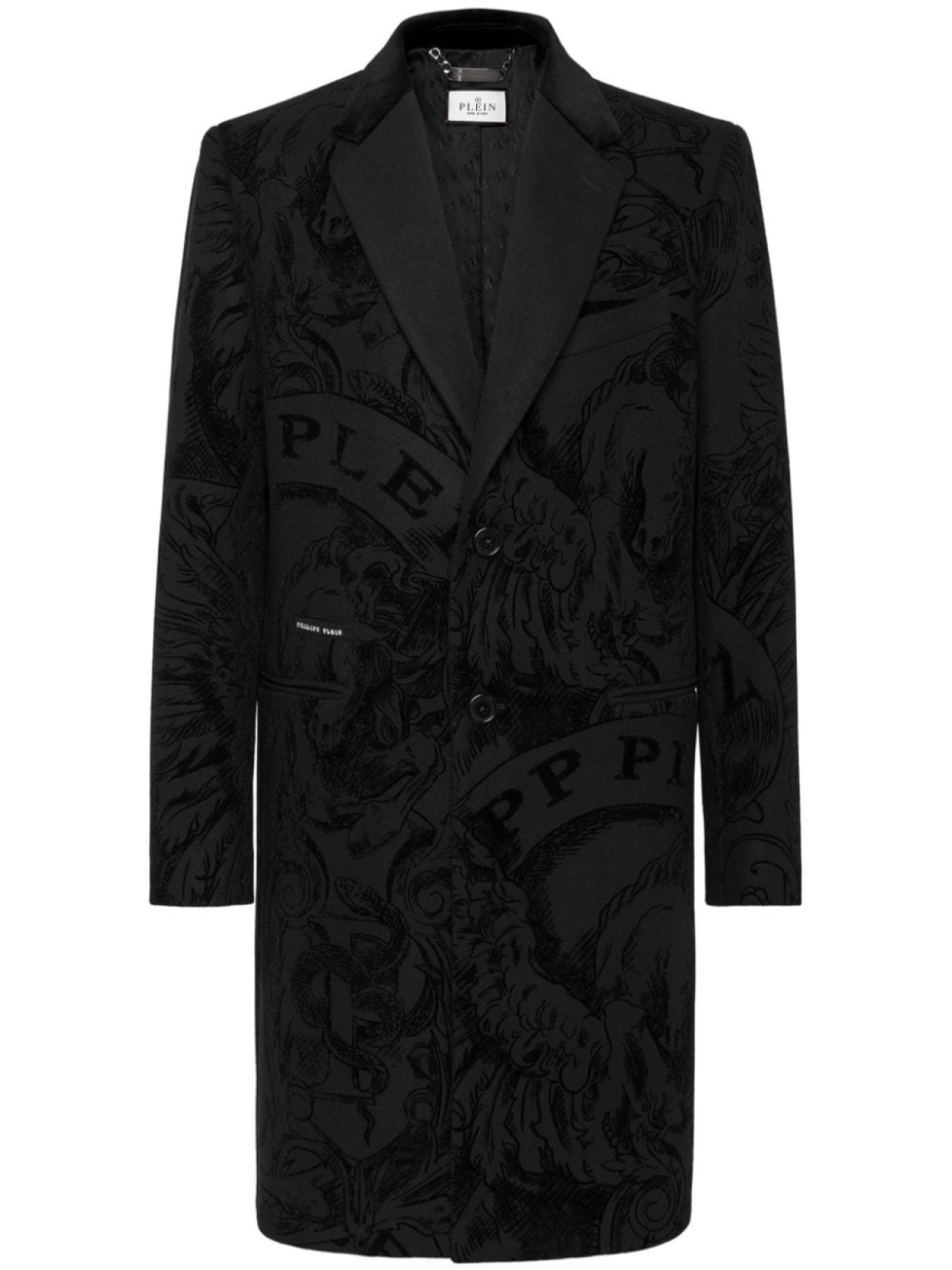 

Philipp Plein пальто Джанни, черный