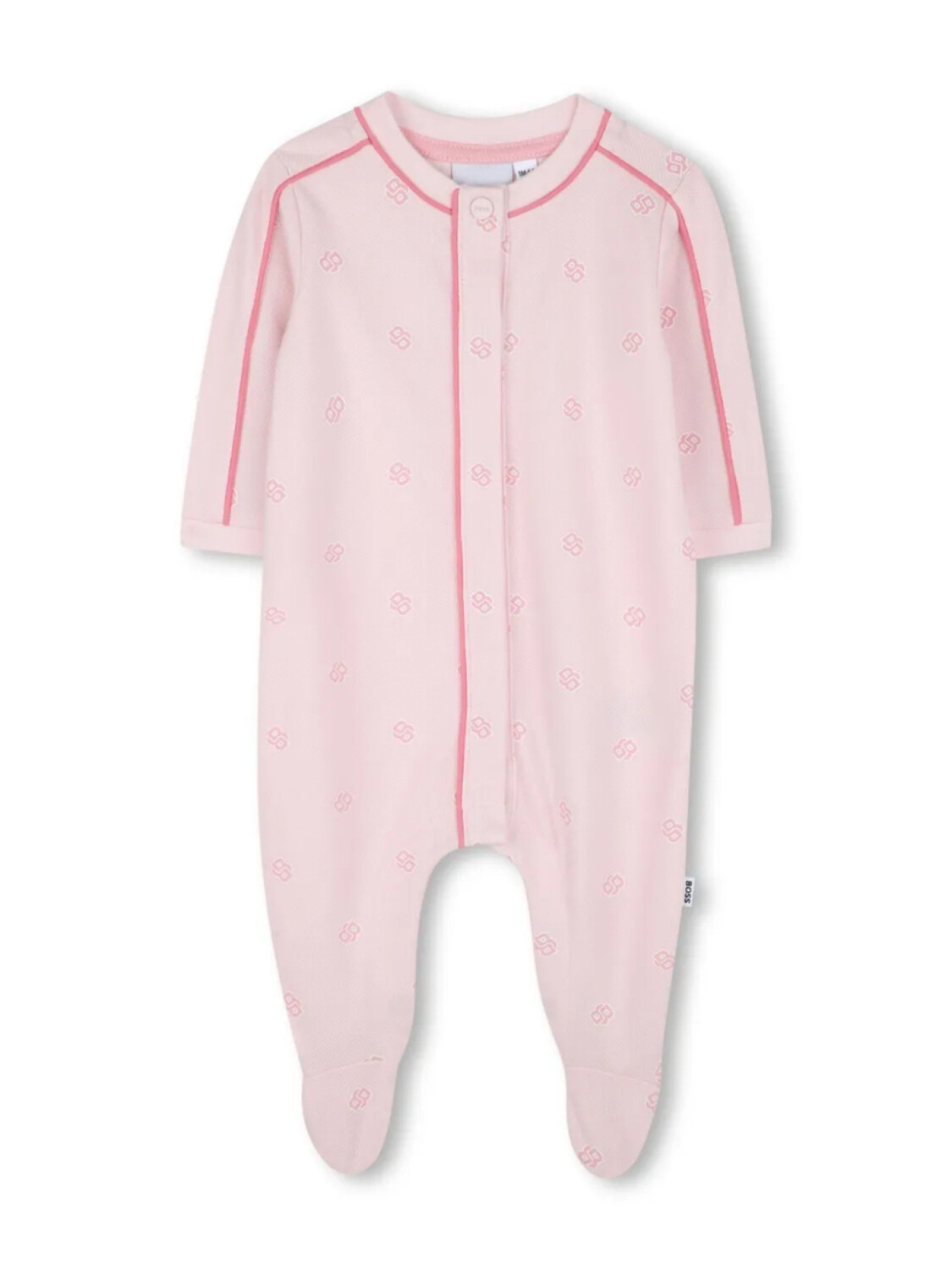 BOSS Kidswear комплект из пижамы и нагрудника с логотипом, розовый — фото 3