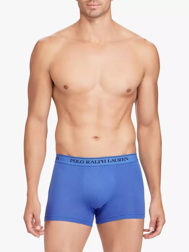 Трусы Ralph Lauren Polo Ralph Lauren Contrast Waistband 3 шт, синий — фото 4