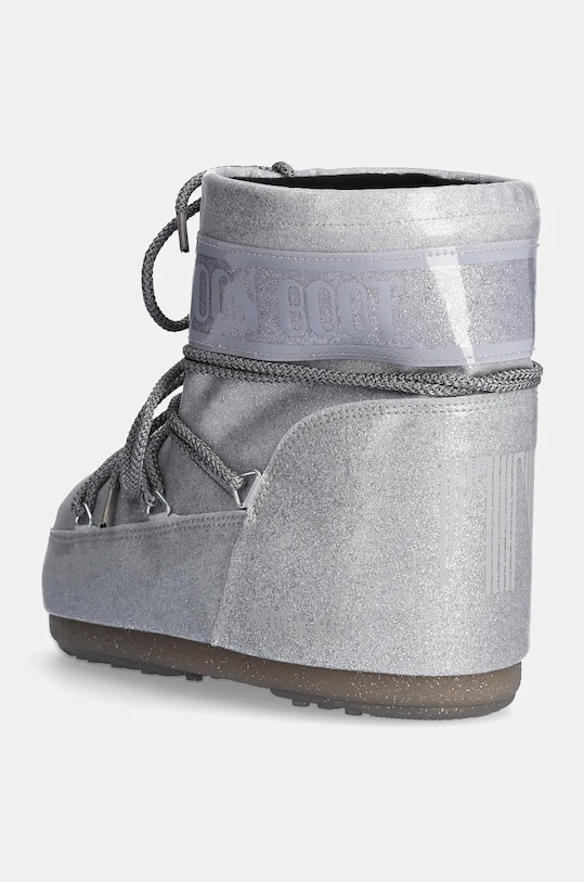 Зимние ботинки женские Moon Boot MB ICON низкие блестящие, серебряный — фото 3