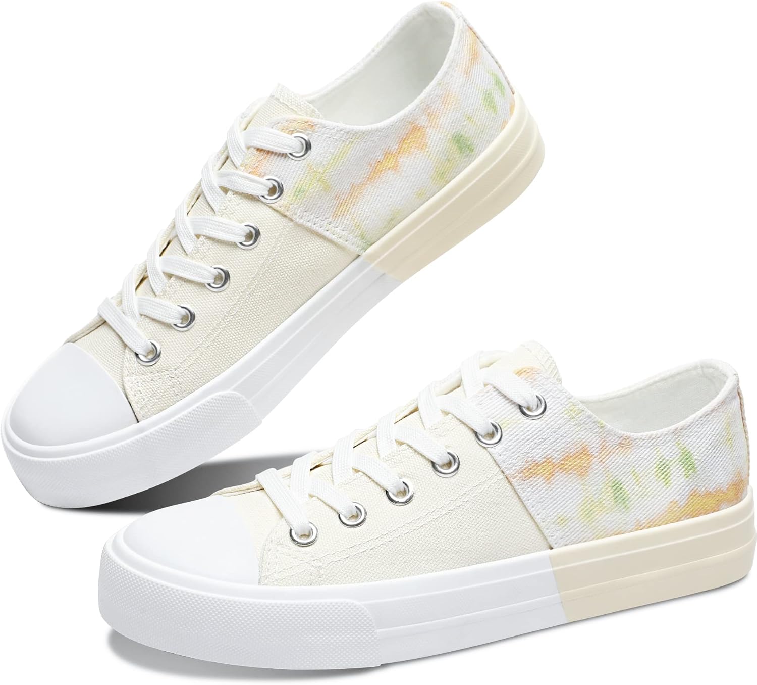 

Унисекс кеды на низком ходу из канвы, модные слипоны для ходьбы Obtaom, светло-желтый