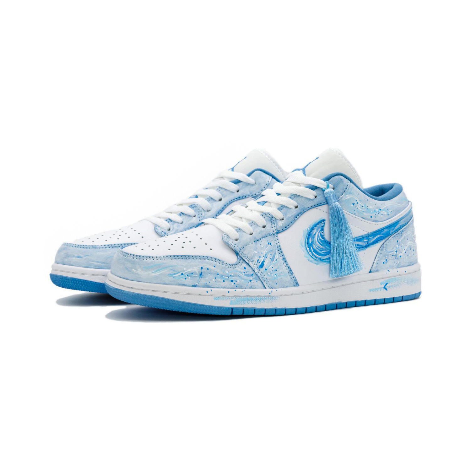 Jordan Air 1 Lán, золотое тиснение, смешанный, универсальный, для пары, брызги чернил, премиальное качество, атмосферный — фото 4
