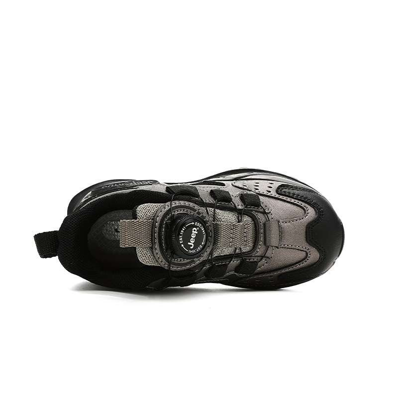 Беговые кроссовки Running Collection Cushioning, износостойкие, низкие, цвет gunmetal, детские Jeep, gunmetal leather — фото 3