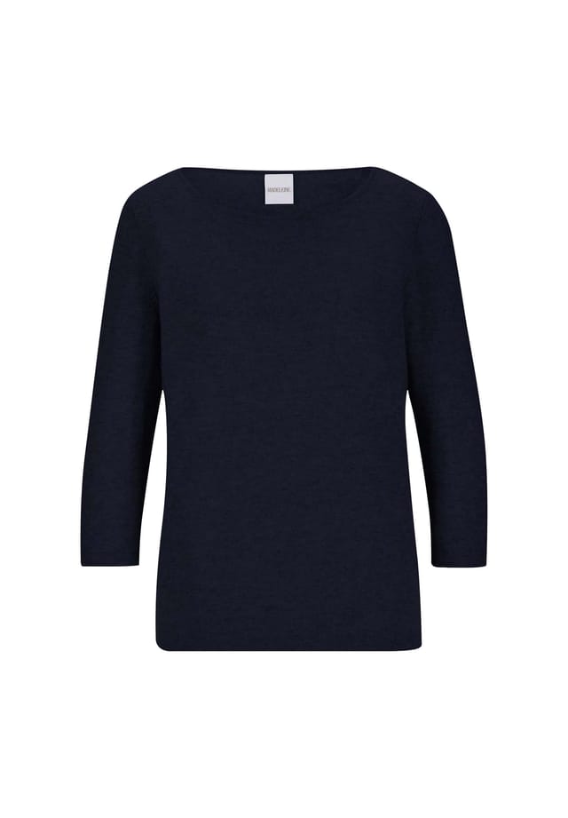 

Кашемировый свитер с вырезом-лодочкой Madeleine, синий