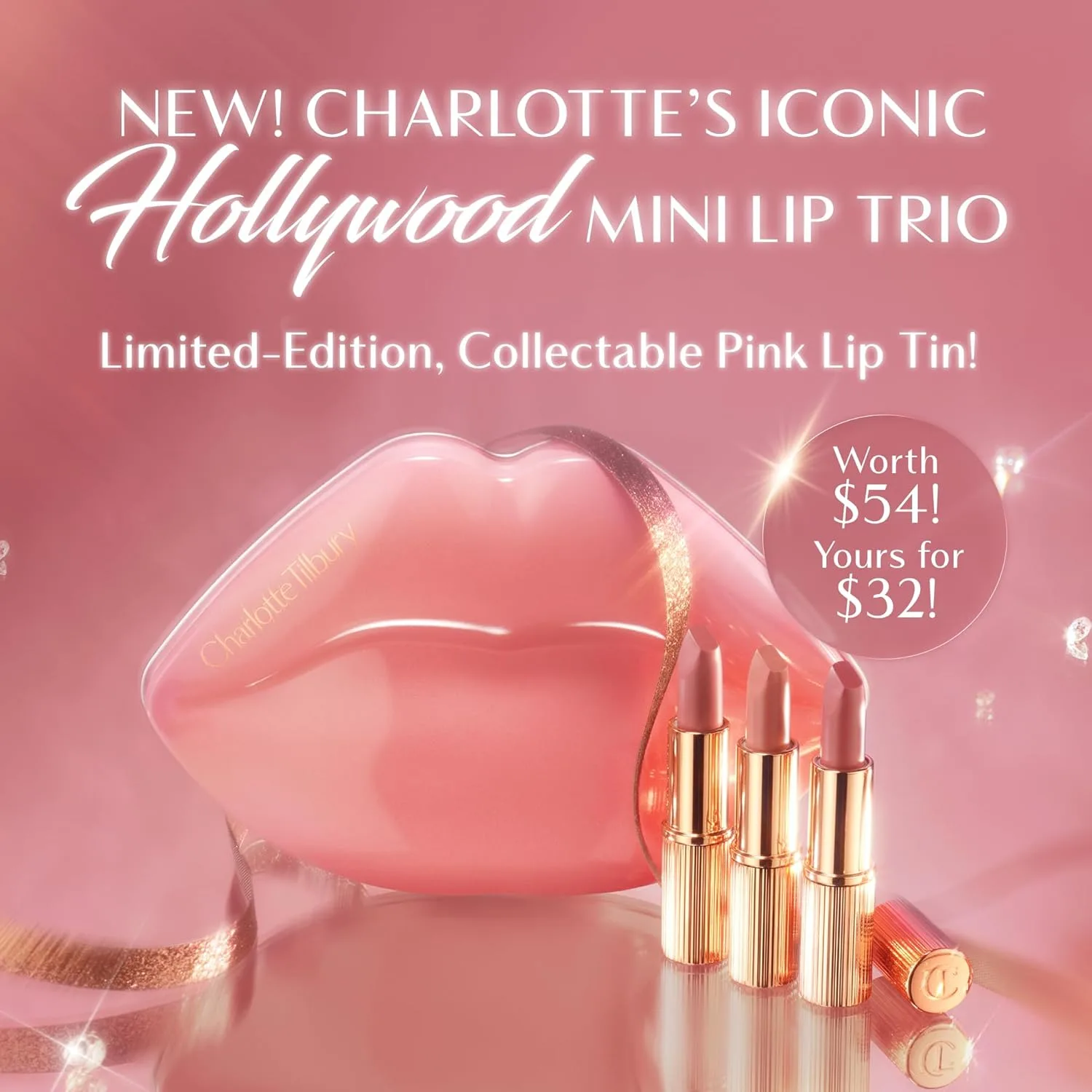 Помада Charlotte Tilbury KISSING - увлажняющая и питательная помада с светоотражающими пигментами для сияющего финиша и визуального увеличения объема губ., Multicolor — фото 2