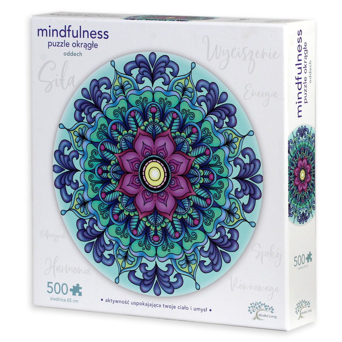 

Пазл Mindfulness круглый Дыхание, 500 шт.