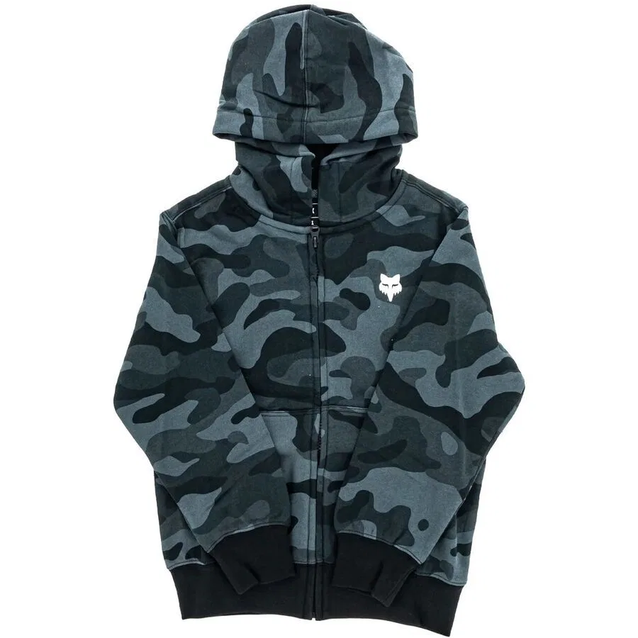 Детская камуфляжная толстовка на молнии Fox Racing, Black Camo