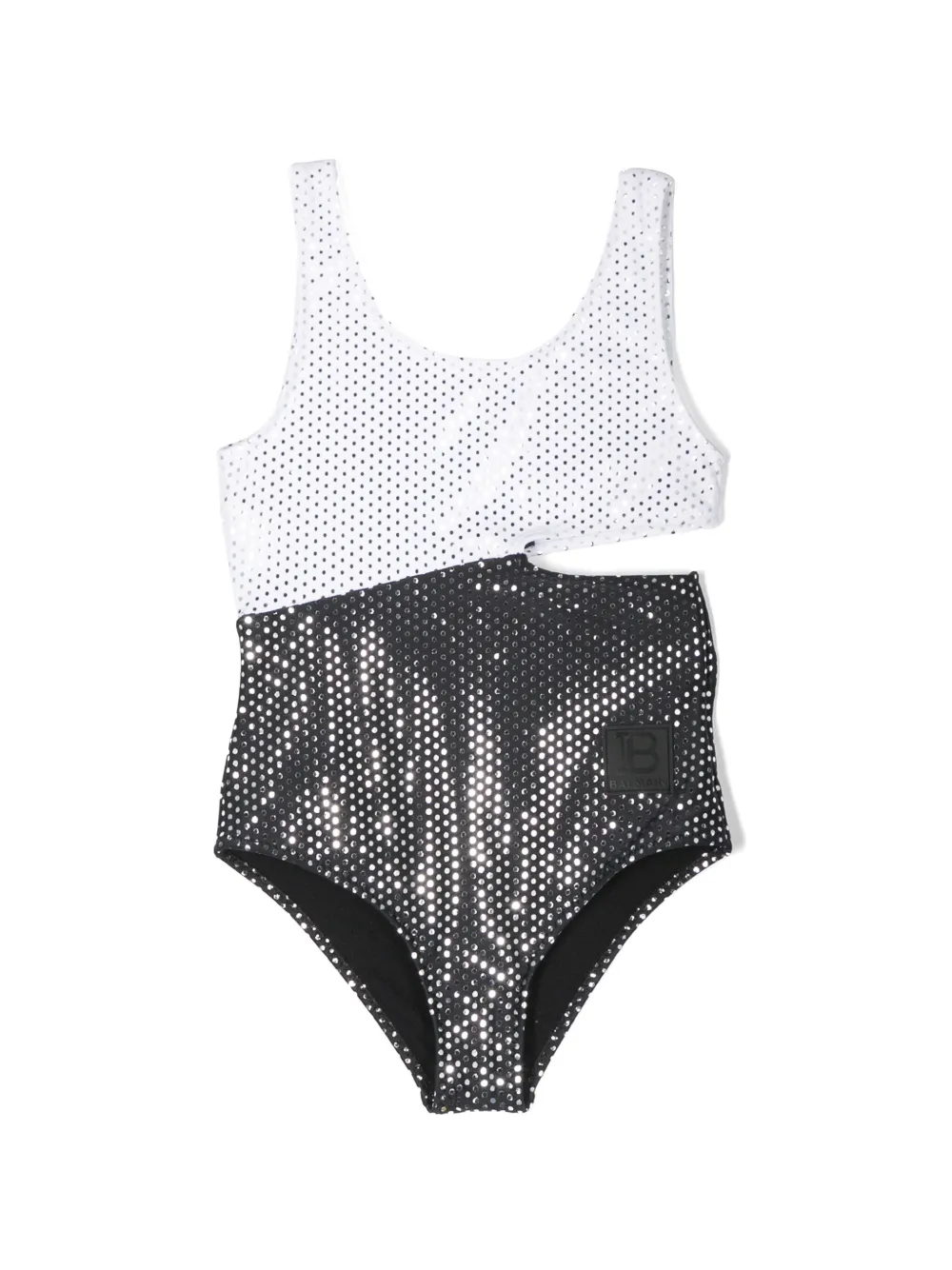 

Купальник в горох Balmain Kids, белый