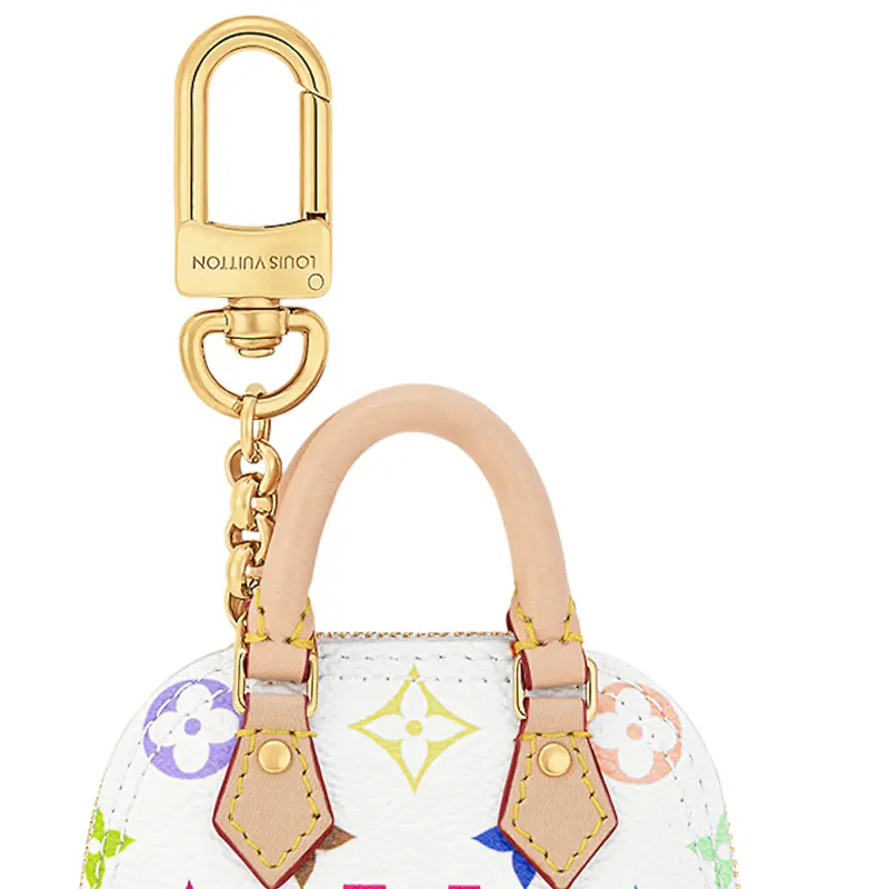 LOUIS VUITTON Микро Сумка Альма Монограмм Мультиколор Белая Мультицветная, White & Multicolor — фото 4