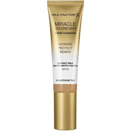 

Max Factor Miracle Second Skin Увлажняющая основа среднего загара 30 мл