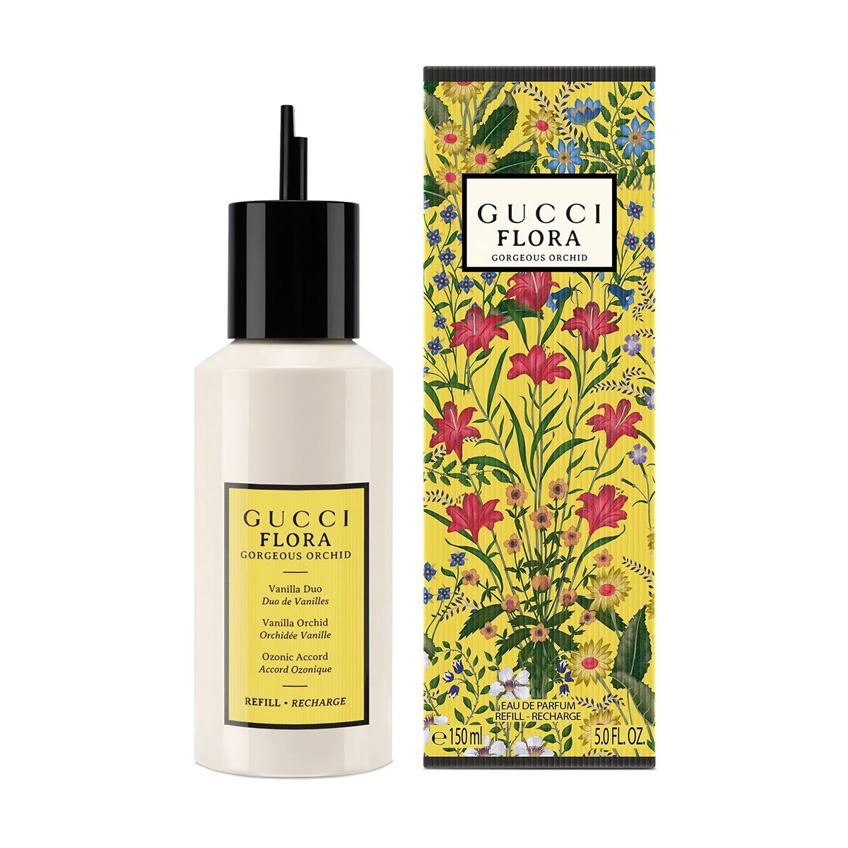 

Флора гламурный стиль орхидея парфюм заправка цветочный фруктовый с кулинарными нотами eau de parfum 150ml GUCCI, 150ml