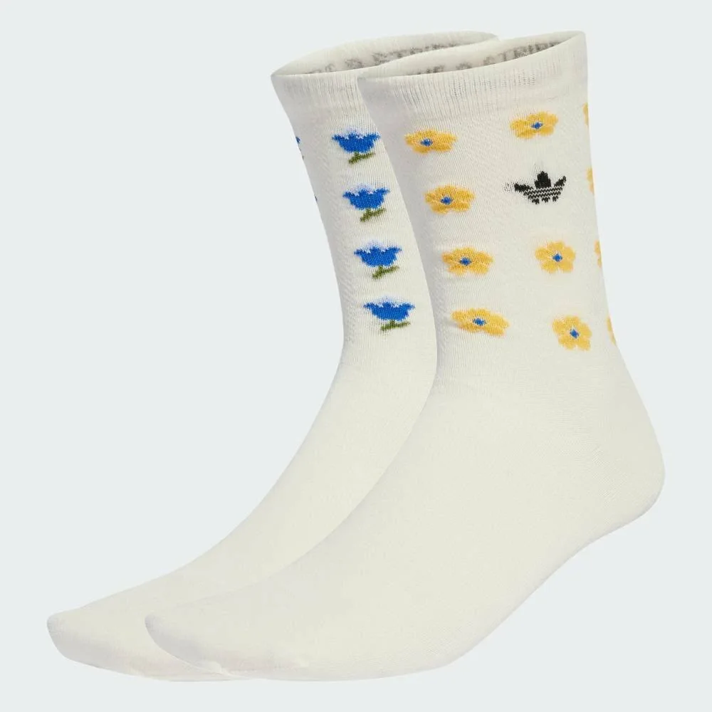 Носки Originals x Liberty London Crew Socks (комплект из 2 пар) Adidas, white