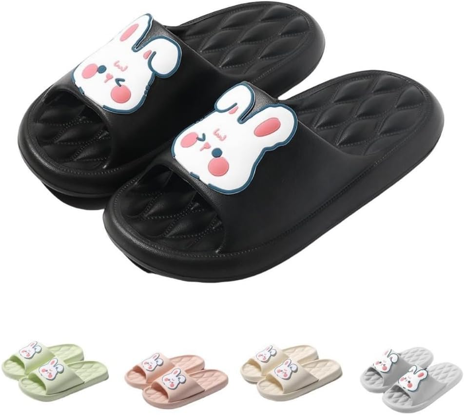 

Милые шлепанцы-зайчики для женщин Albiva, черный