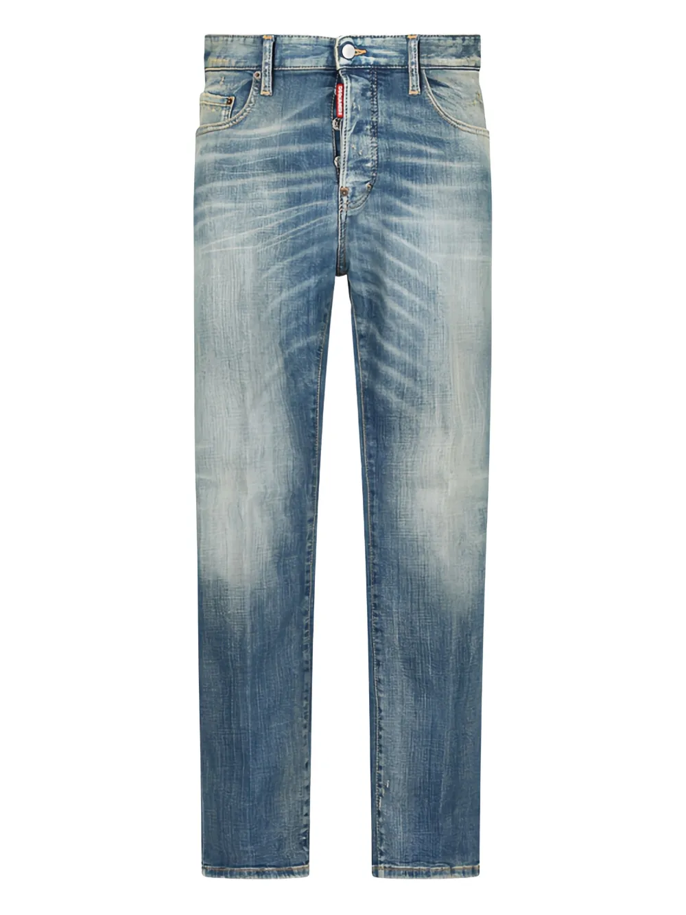

Джинсы из денима с эффектом потертости DSQUARED2, синий