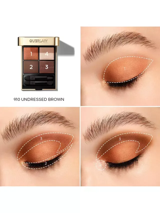 Палетка теней для век Ombres G Guerlain, 910 Undressed Brown — фото 4