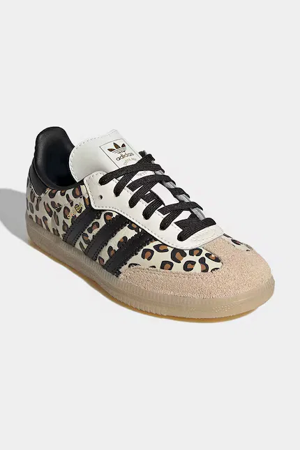 Кроссовки с животным принтом SAMBA OG Adidas Originals, бежевый — фото 2