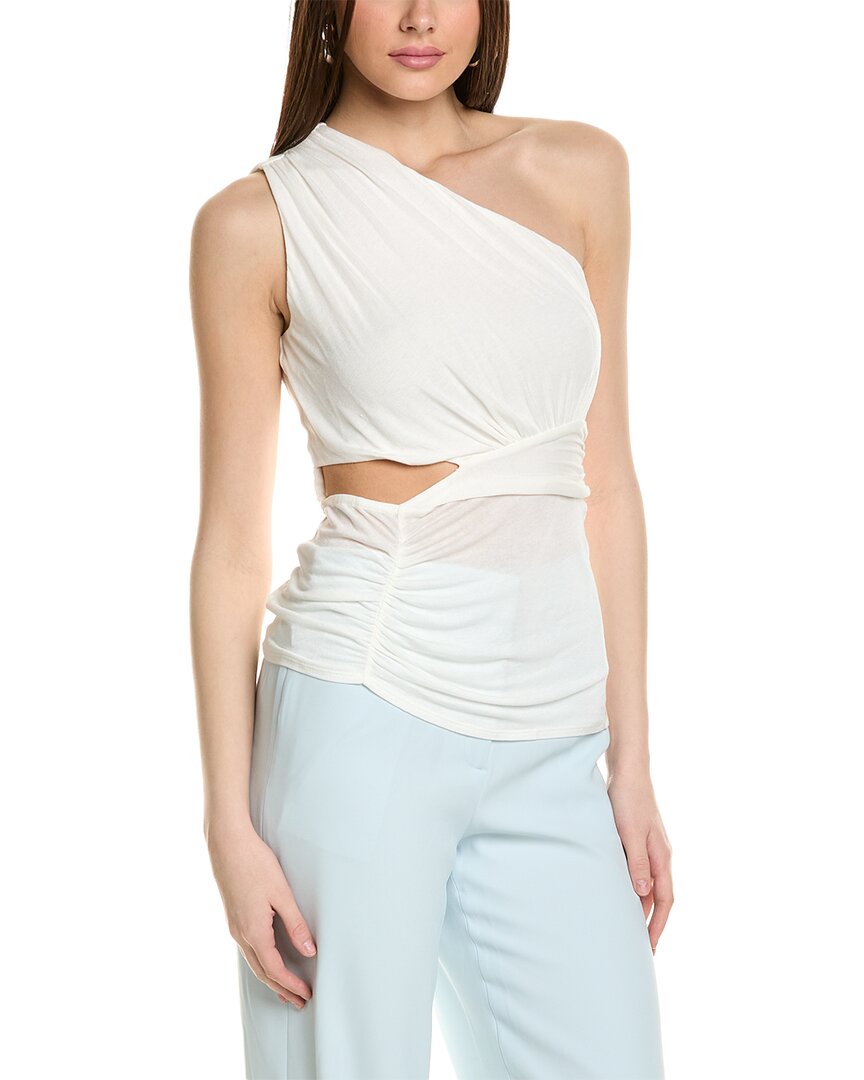 

Топ на одно плечо BCBGMAXAZRIA, белый