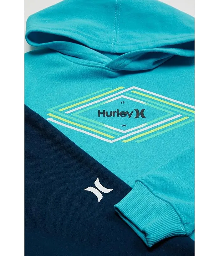 Детский костюм из флиса с капюшоном и джоггерами Hurley Kids, Blue Lazer — фото 2