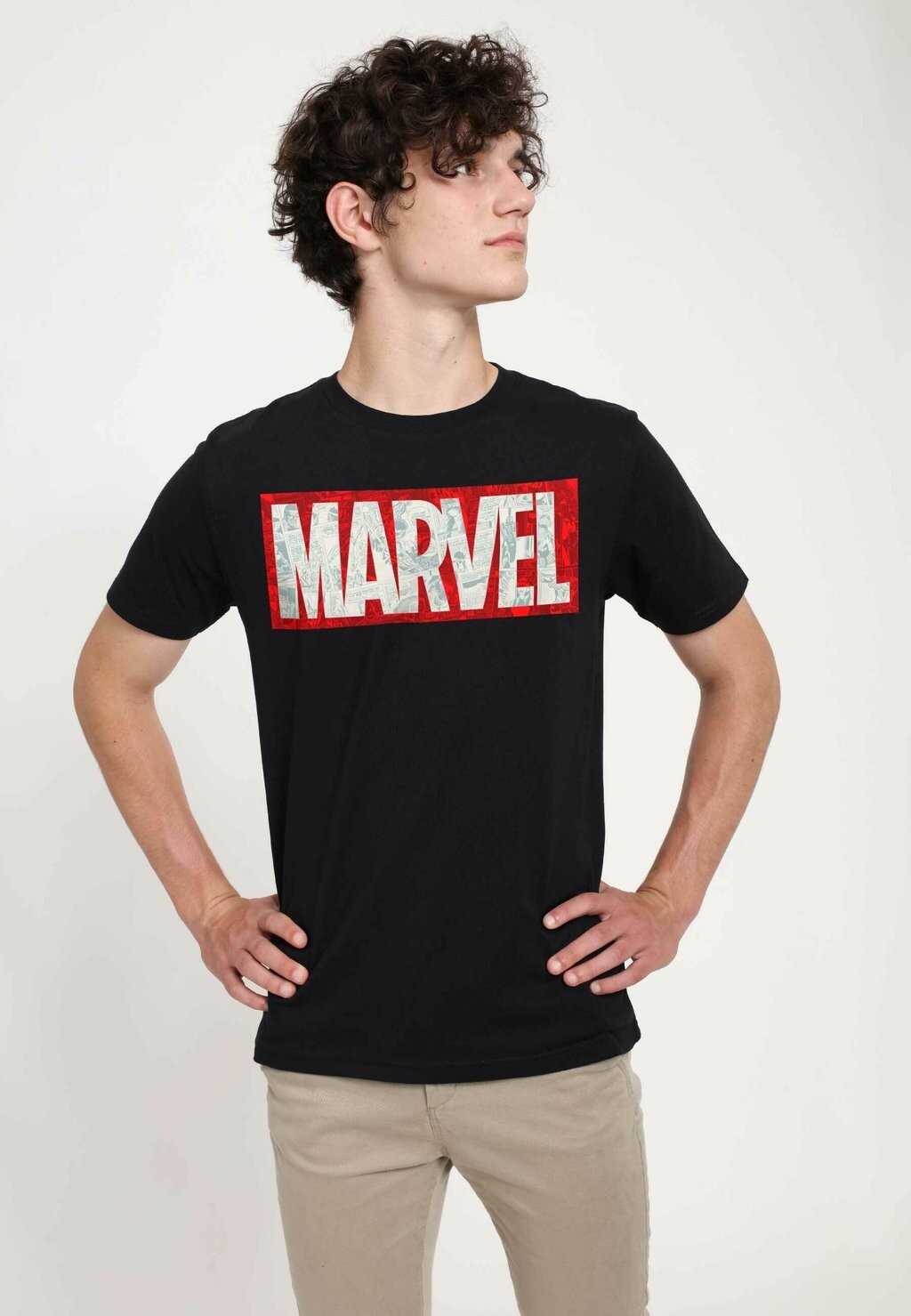 

Футболка с принтом MARVEL OTHER COMIC STRIPS MARVEL UNISEX Marvel, черный