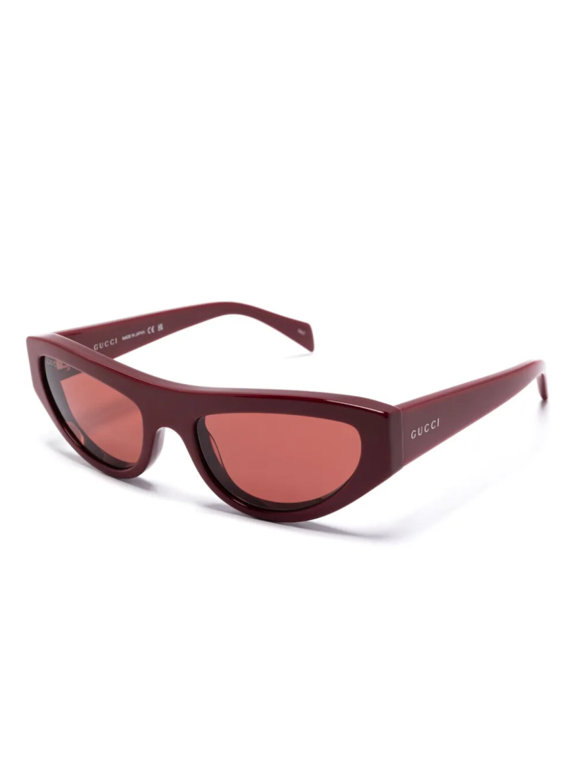 Солнцезащитные очки Gucci Eyewear в оправе «кошачий глаз», красный — фото 2
