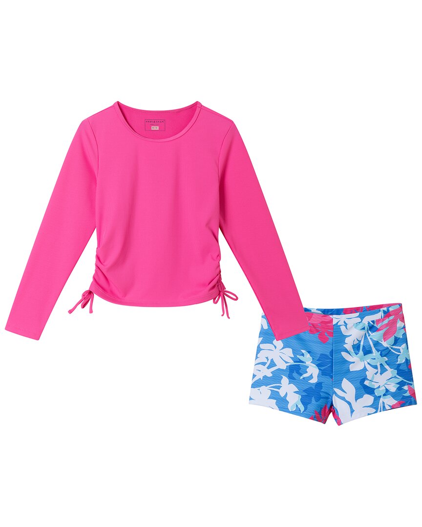 

Энди и Эван Комплект рашгарда и шорт Andy & Evan, мультиколор