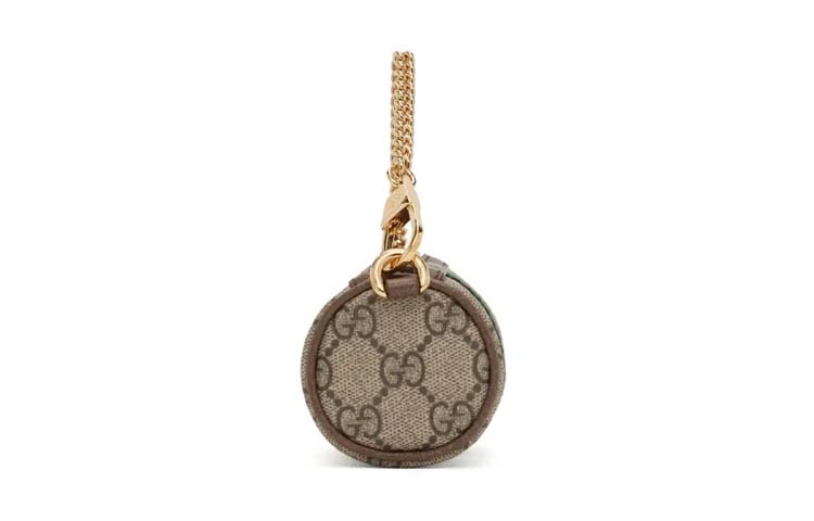 Сумка Ophidia Canvas With Leather, цилиндрическая, с кошельком для мелочи, женская, цвет Ebony GUCCI, box(basic set+box) — фото 2